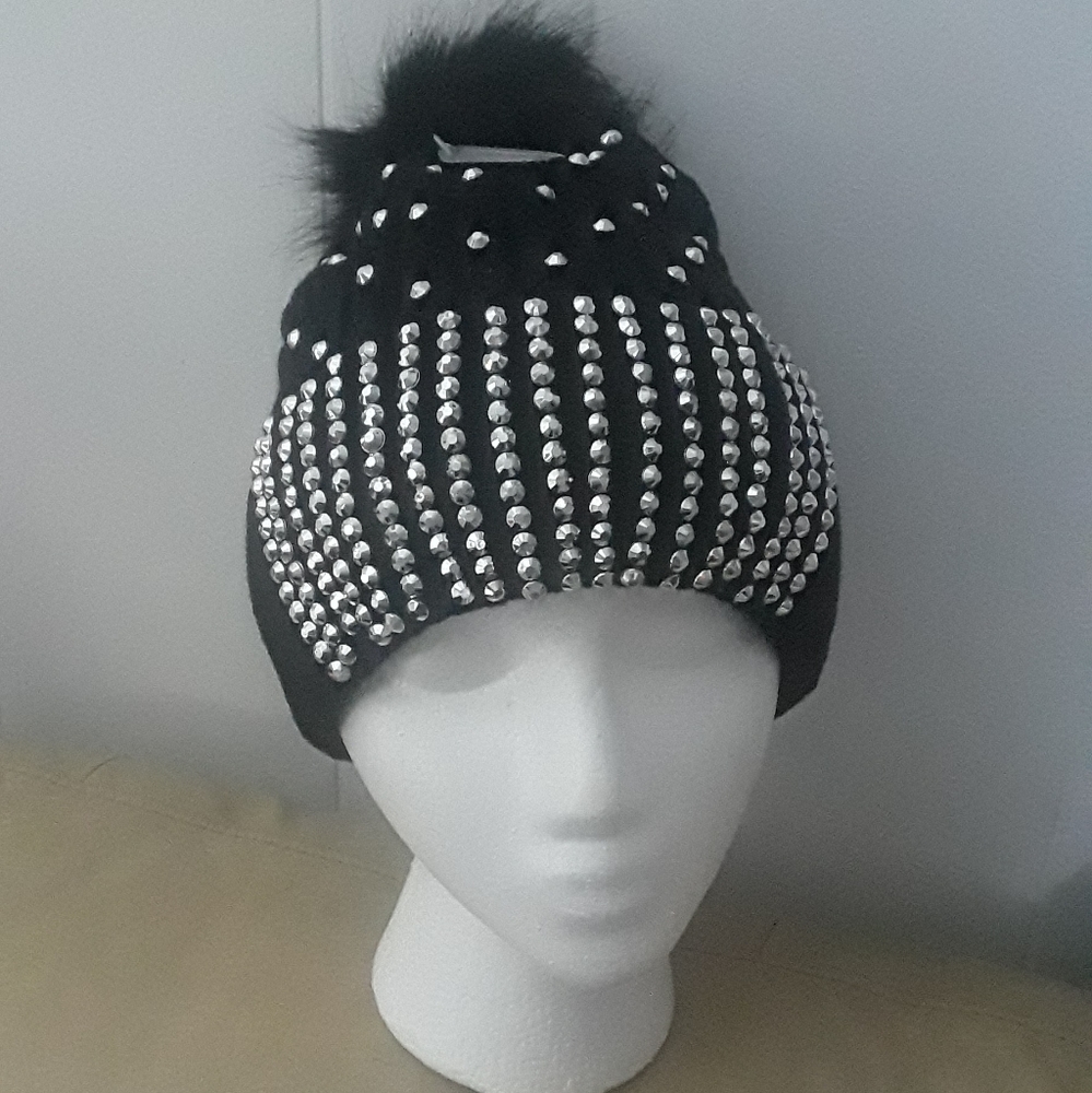 Black beanie hat